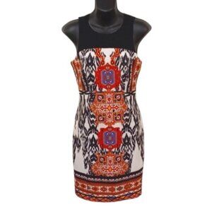 Single Girl Graphic Print Crew Neck Sheath Dress- Sz. XS